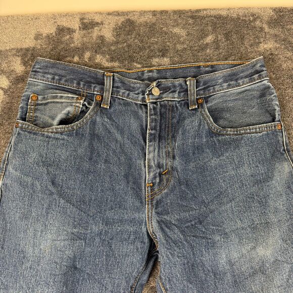 Levi's 517 Bootcut Blue Denim Jeans Men's 32X32 (32X31) Cowboy Western - Picture 2 of 12